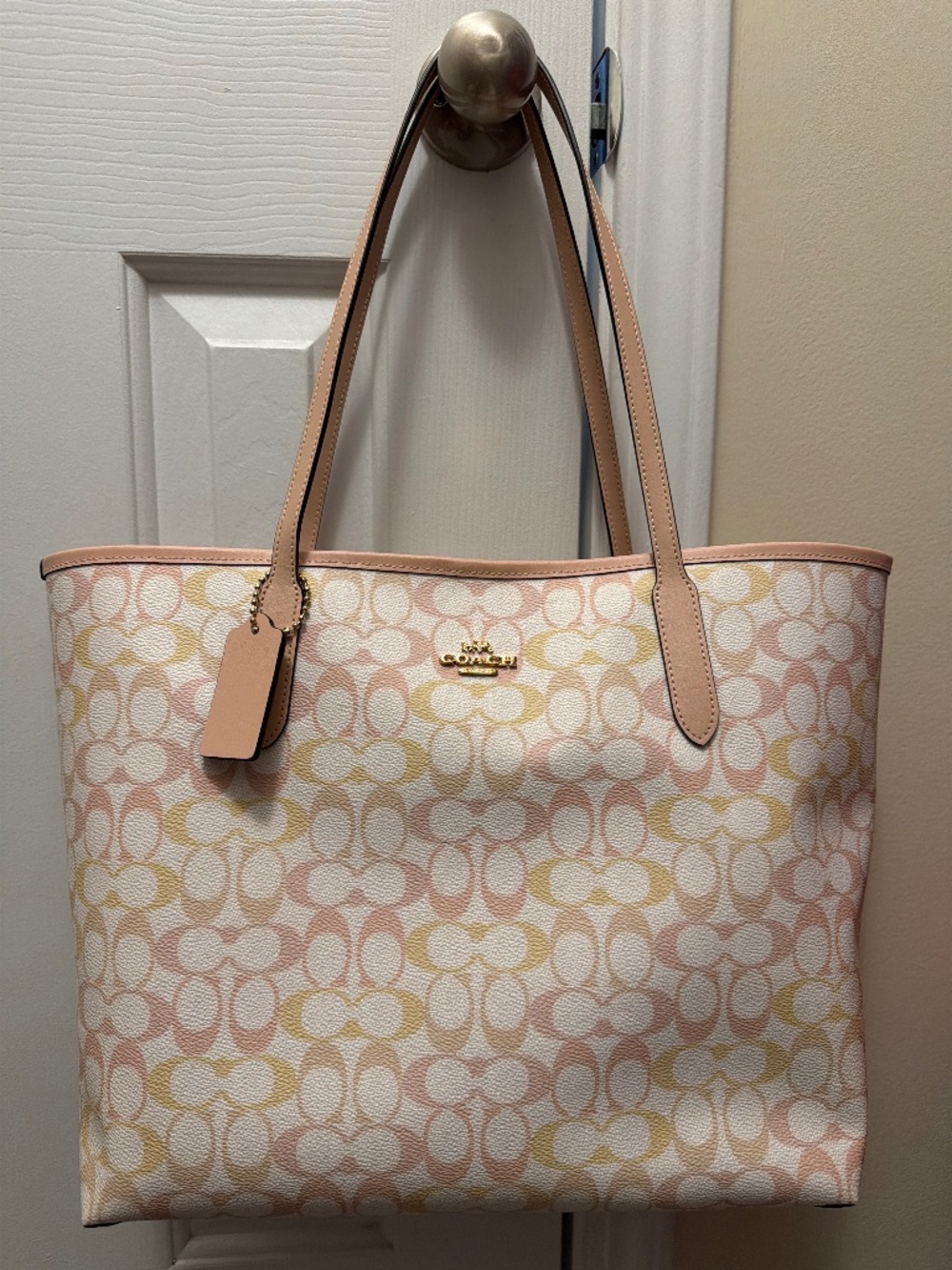 Coach Outlet City Tote Bag In Signature Canvas